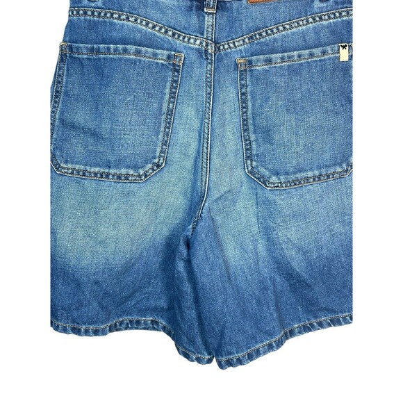 Weekend Max Mara Ecuba Cotton & Linen Bermuda Shorts Pleated Front Coastal 4 - Picture 8 of 13